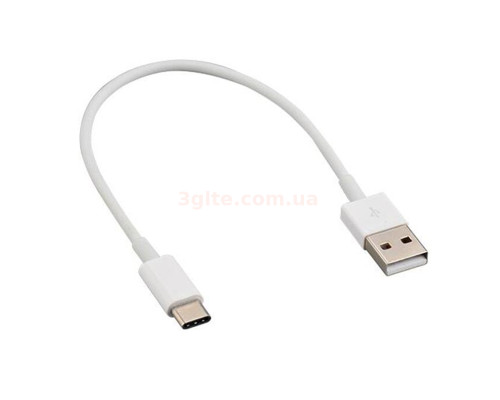 Кабель micro USB білий короткий (20-30 см)